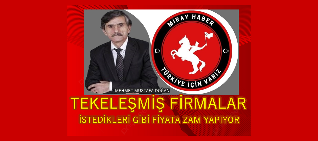 TEKELEŞMİŞ FİRMALAR İSTEDİKLERİ GİBİ FİYATA ZAM YAPIYOR