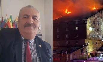 VSP PARTİSİ GENEL BAŞKAN YARDIMCISI EYYÜP ÖZBEK  KARTALKAYA’DAKİ YANGIN İÇİN TAZİYE MESAJI.