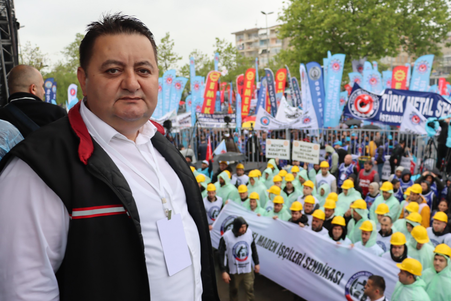 GMİS, İstanbul’da Türk-İş’in mitinginde en önde yer aldı – Birlik Haber Ajansı