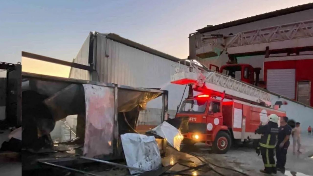 Cumalı’da işçi konteyneri kullanılamaz hale geldi – Birlik Haber Ajansı