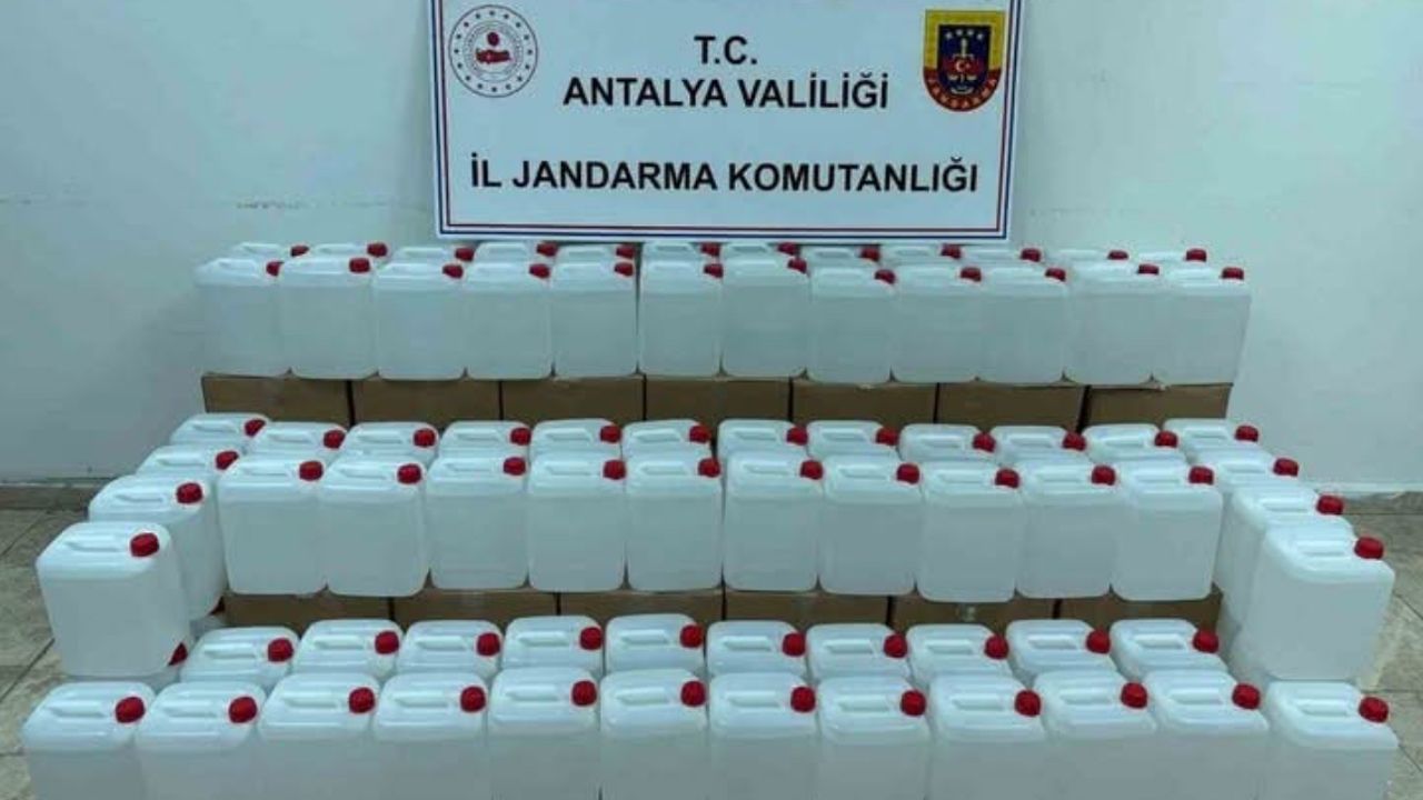 Antalya’da 500 litre kaçak alkol ele geçirildi – Birlik Haber Ajansı